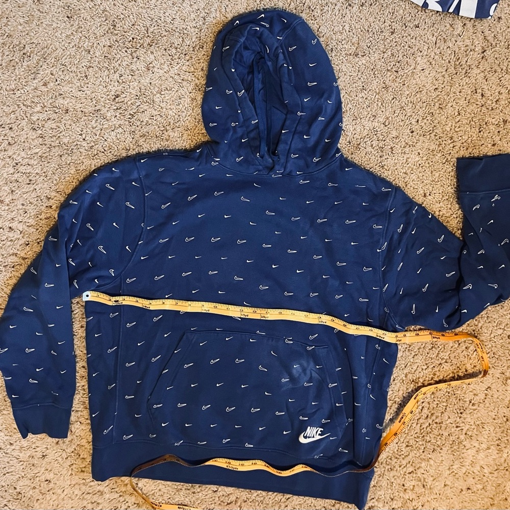 Nike Allover Logo Hoodie. Gently worn very good condition.